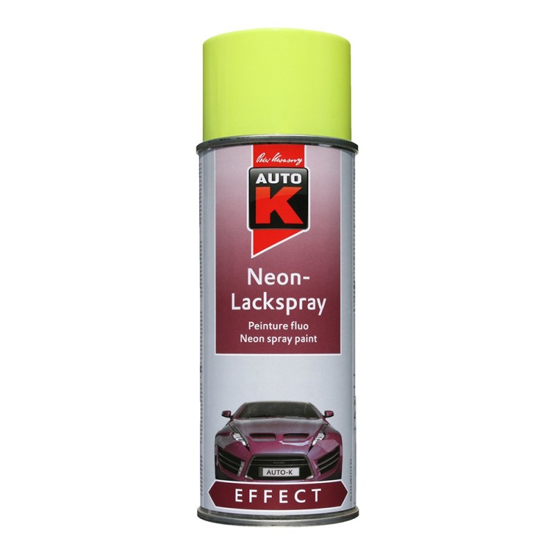 Aérosol de peinture fluorescente AUTO-K jaune 400 ml