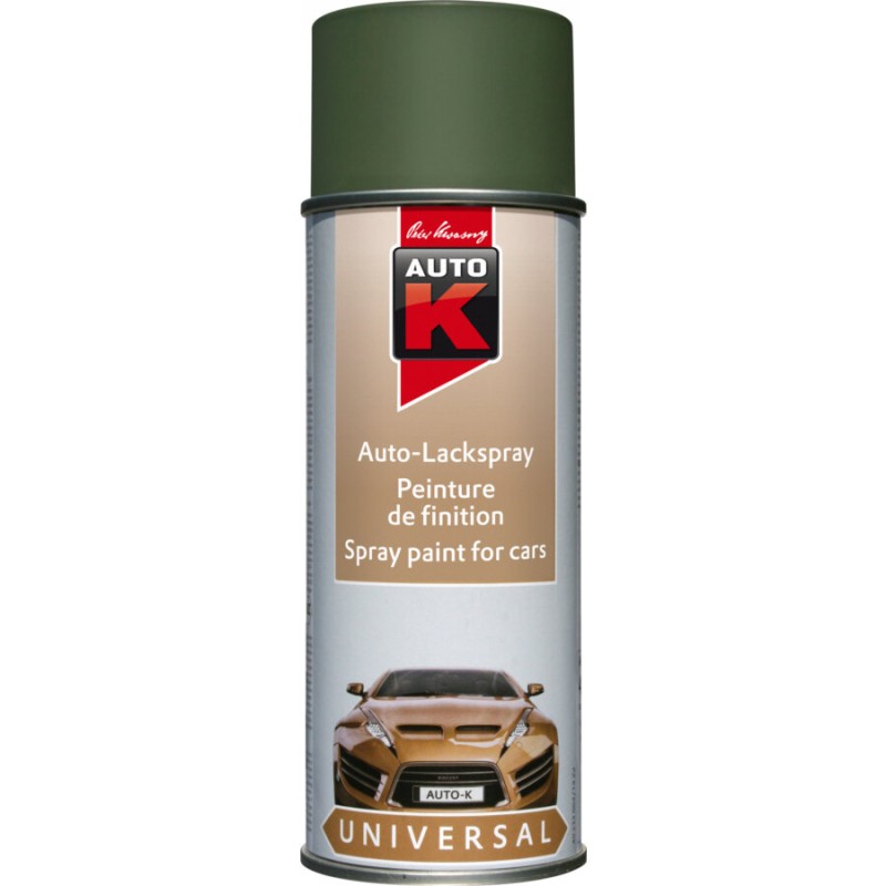 Aérosol peinture AUTO-K Vert Mat militaire 400ml réf 233024