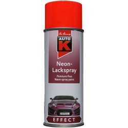 Aérosol peinture fluorescente AUTO-K rouge 400ml réf 233088
