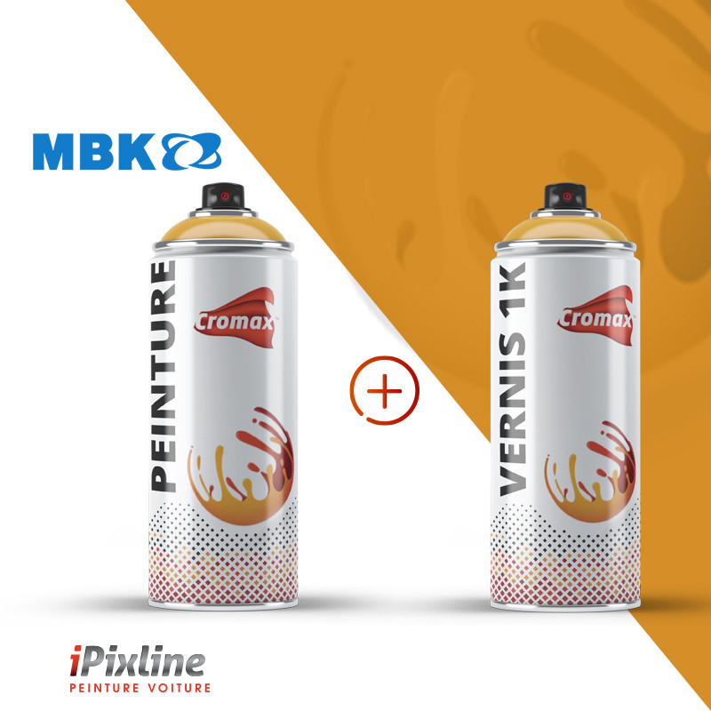 Bombe de peinture 400 ml + bombe de vernis 1K (mono-composant)