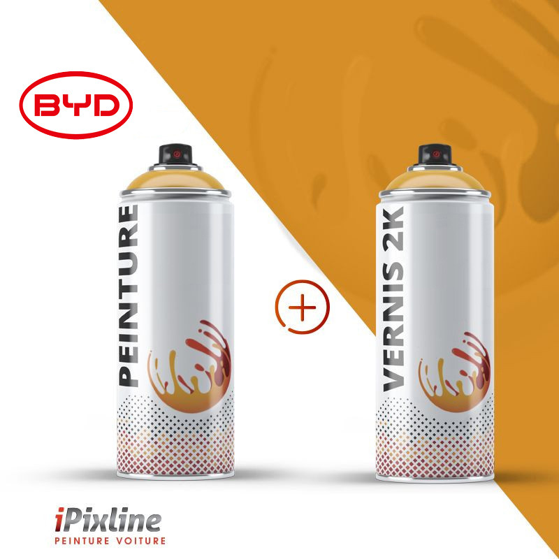 Bombe de peinture 400 ml + bombe de vernis 2K (bi-composant)