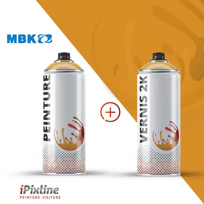 Bombe de peinture 400 ml + bombe de vernis 2K (bi-composant)