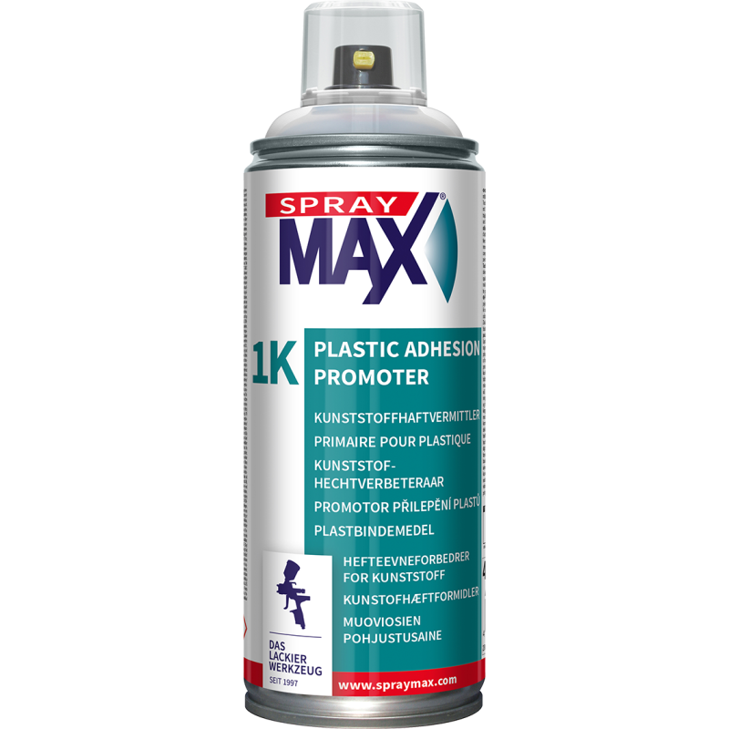 Primaire Plastique 1K Légèrement Argenté – SprayMax – aérosol 400 ml (réf. 680009)