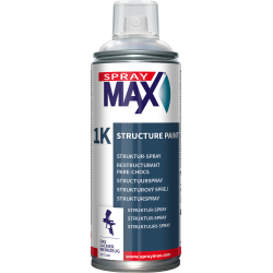 Restructurant Pare-Chocs 1K Transparent Grain Moyen – SprayMax – aérosol 400 ml (réf. 680012)