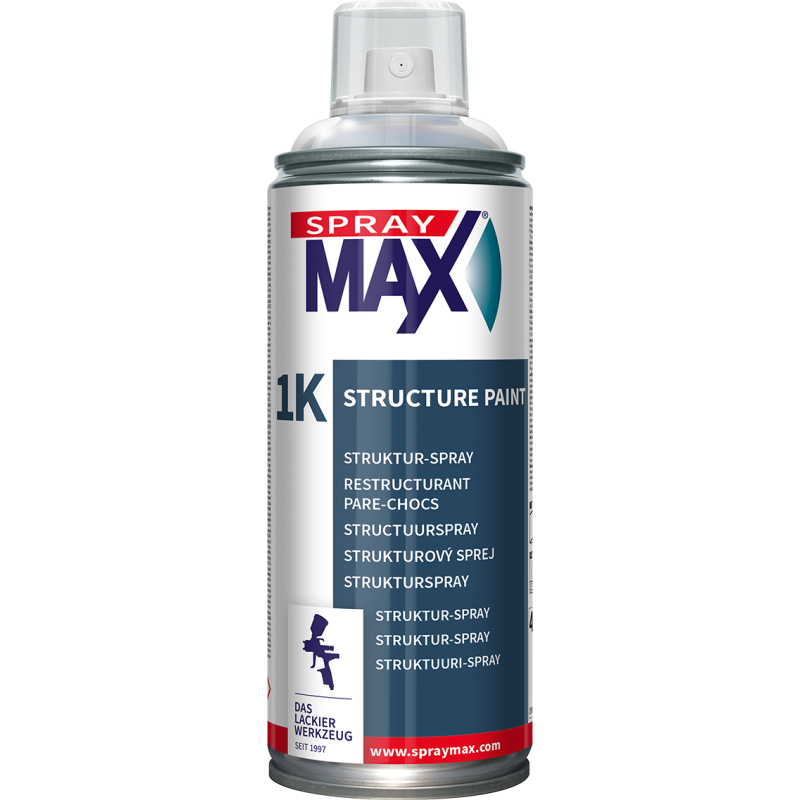 Restructurant Pare-Chocs 1K Transparent Grain Moyen – SprayMax – aérosol 400 ml (réf. 680012)