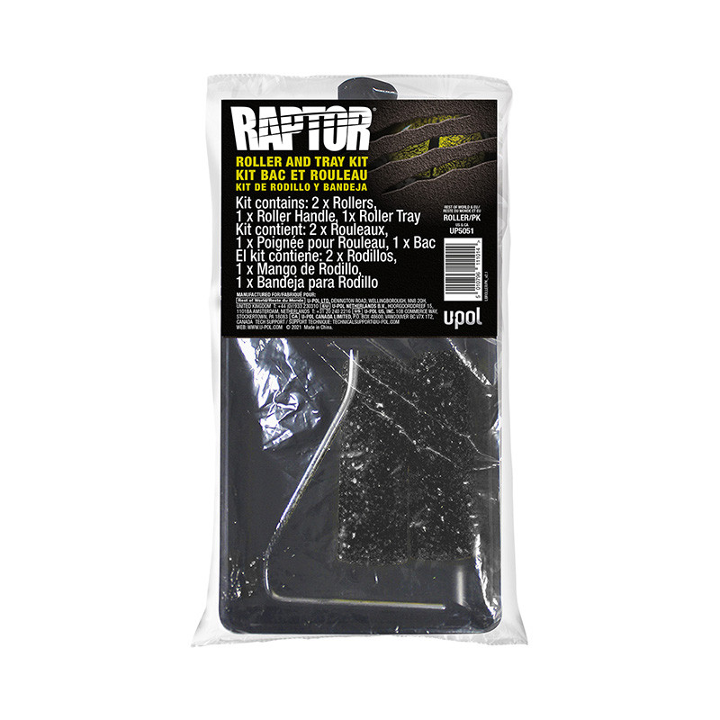 Kit Bac et Rouleaux RAPTOR Upol - Application Revêtement de Protection