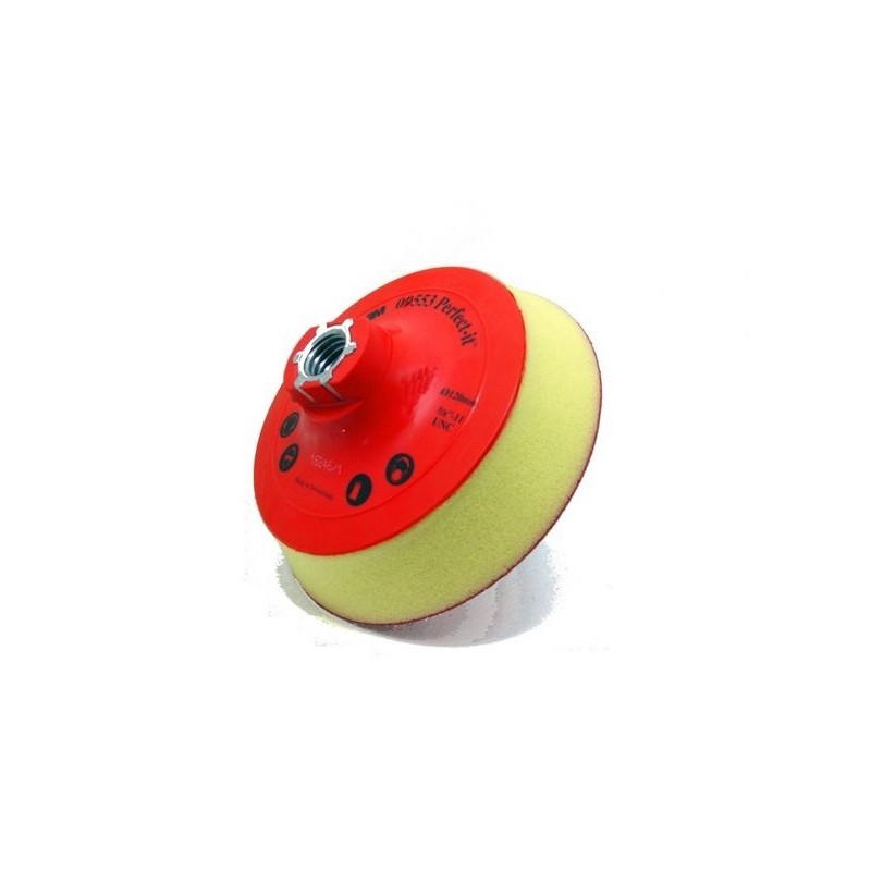 Plateau support Hookit rouge 3M 09553 - 127 mm pour polisseuse pneumatique