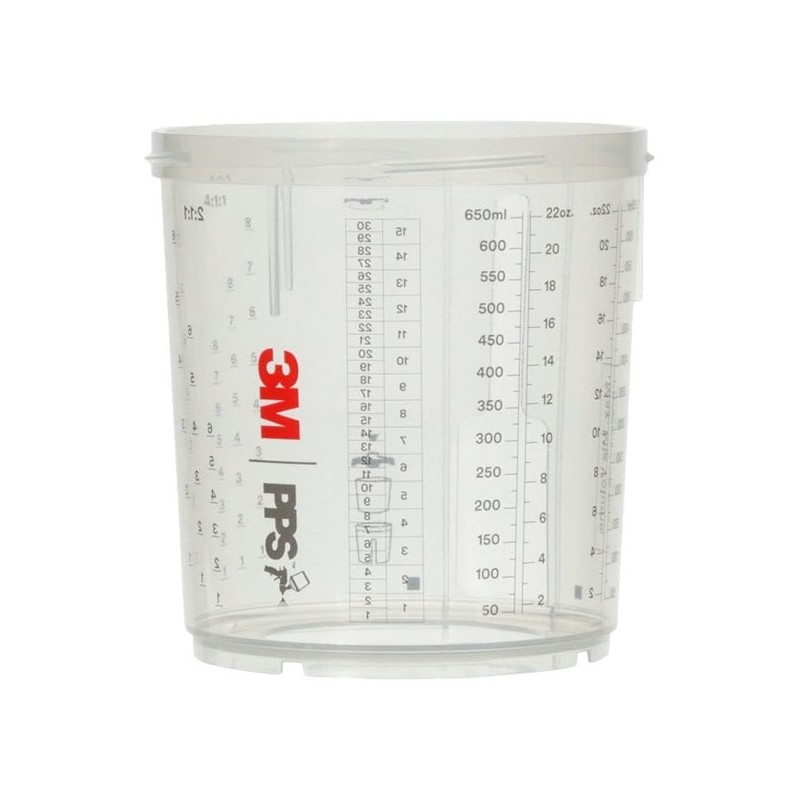 Godet PPS 2.0 3M 26001 - 620 ml, système de godets jetables