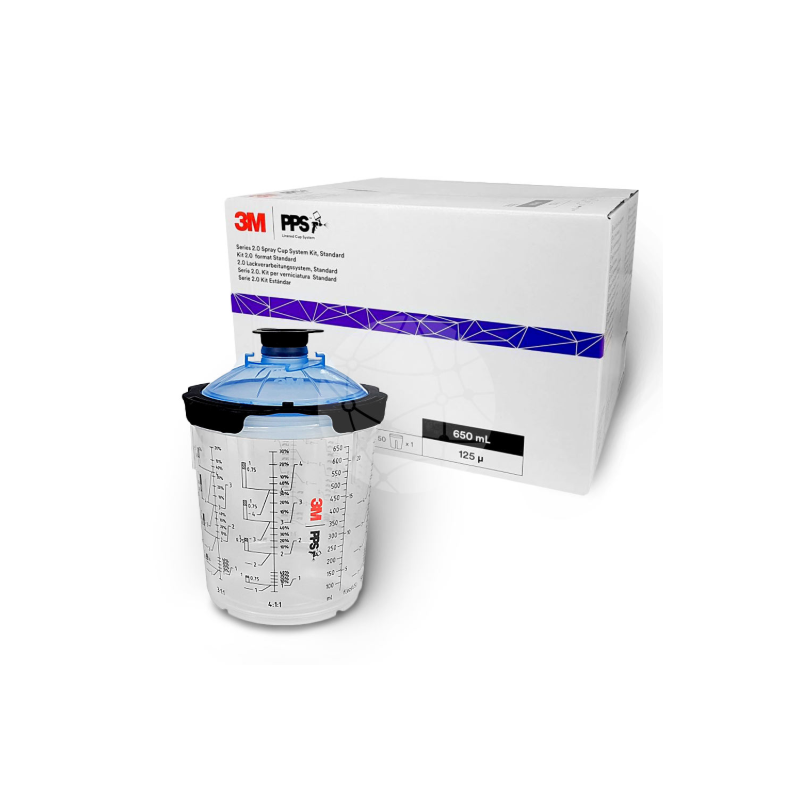 Carton de 50 poches PPS 2.0 3M 26026 - 620 ml + godet rigide offert