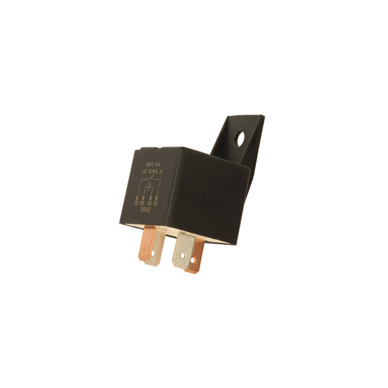 RELAIS CLASSIQUE 12V 40A 4 BROCHES AVEC SUPPORT