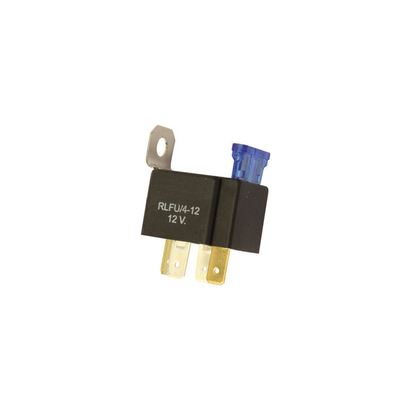 RELAIS CLASSIQUE 12V 15A AVEC FUSIBLE DE PROTECTION