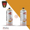 Bombe de peinture 400 ml + bombe de vernis 2K (bi-composant)