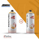 Bombe de peinture 400 ml + bombe de vernis 2K (bi-composant)