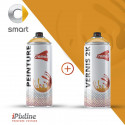 Bombe de peinture 400 ml + bombe de vernis 2K (bi-composant)
