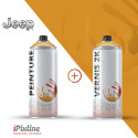 Bombe de peinture 400 ml + bombe de vernis 2K (bi-composant)