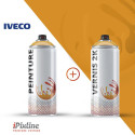 Bombe de peinture 400 ml + bombe de vernis 2K (bi-composant)