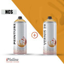 Bombe de peinture 400 ml + bombe de vernis 2K (bi-composant)