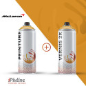 Bombe de peinture 400 ml + bombe de vernis 2K (bi-composant)